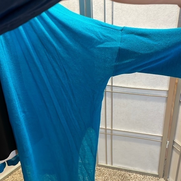 * Chico's Teal Open Cardigan Size 3 - Picture 4 of 5